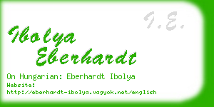 ibolya eberhardt business card